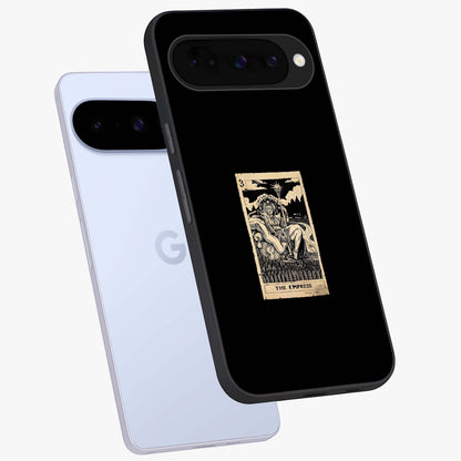 The Empress Glass Case displayed in angled mockup highlighting elegant royal design with majestic aesthetic style.