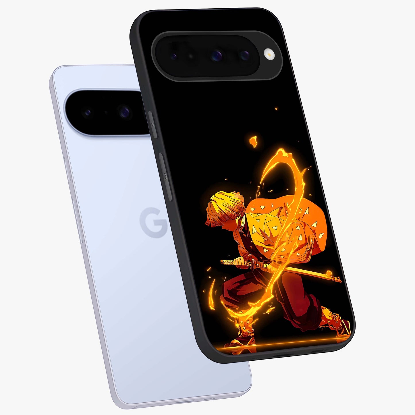 Thunder Flame Execution Glass Case displayed in angled mockup highlighting dramatic fire themed design with intense fantasy aesthetic.