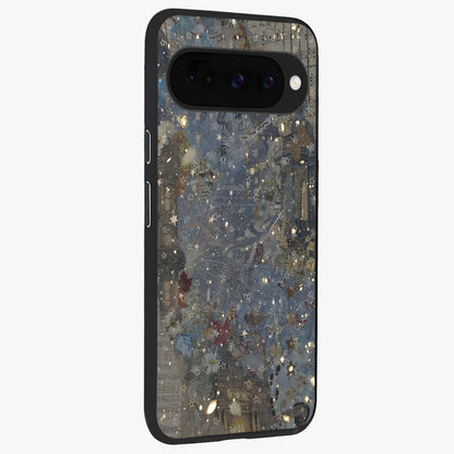 Aesthetic Astrolophia Glass Case upright view showcasing soft aesthetic theme with stylish modern look.