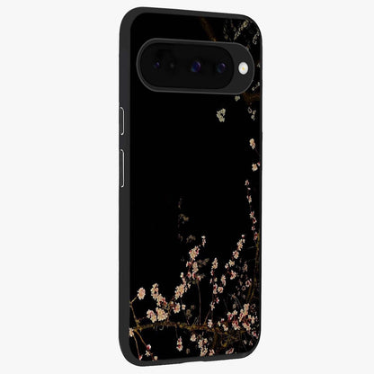 Petal Moon Light With Custom Name Glass Case upright view showcasing elegant floral moon artwork with personalized aesthetic.