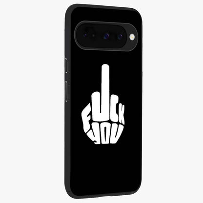 Rebel Mode On Glass Case upright view showcasing striking statement artwork with bold rebellious theme.