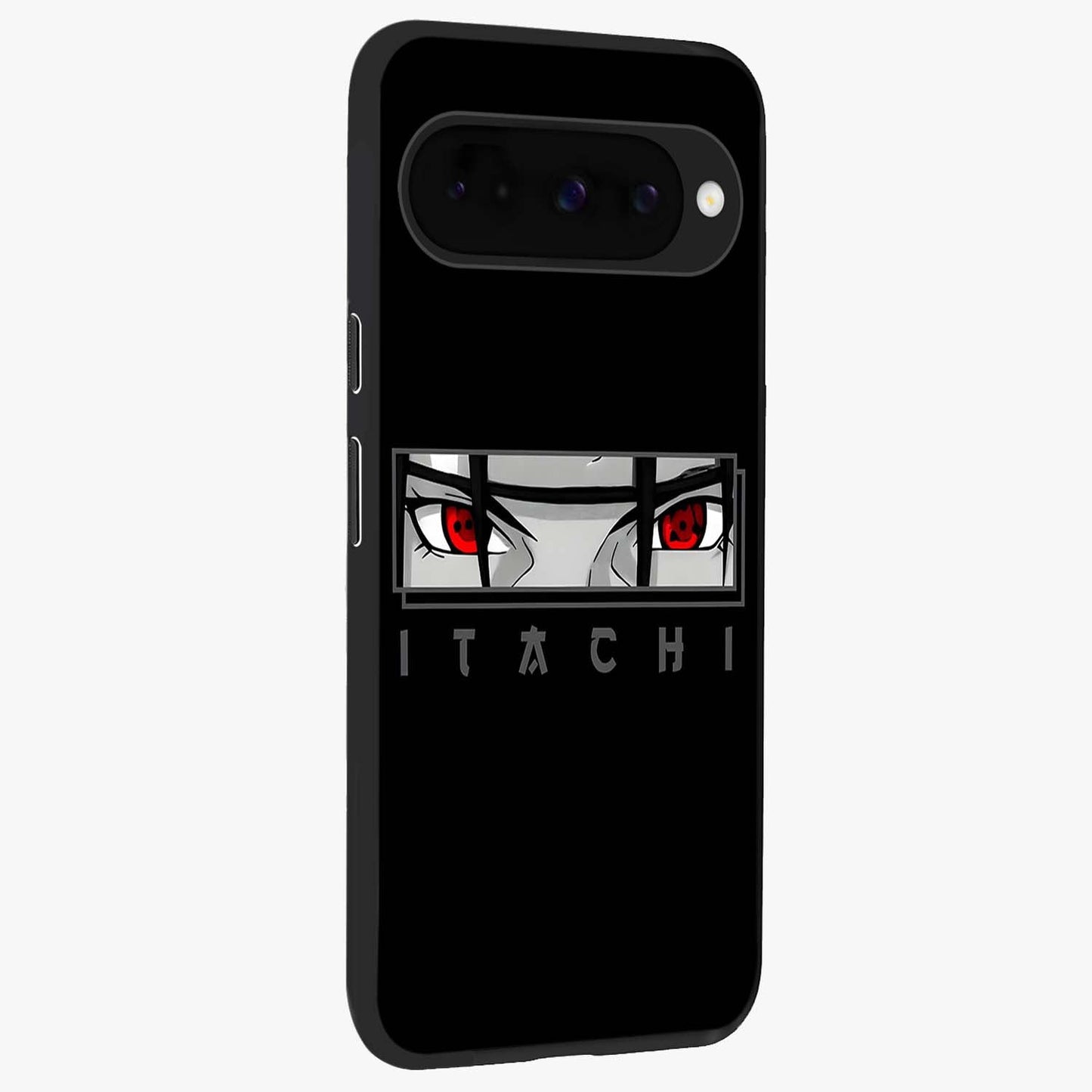 Scarlet Gaze Dominance Glass Case upright view showcasing powerful dramatic artwork with dominant artistic theme.