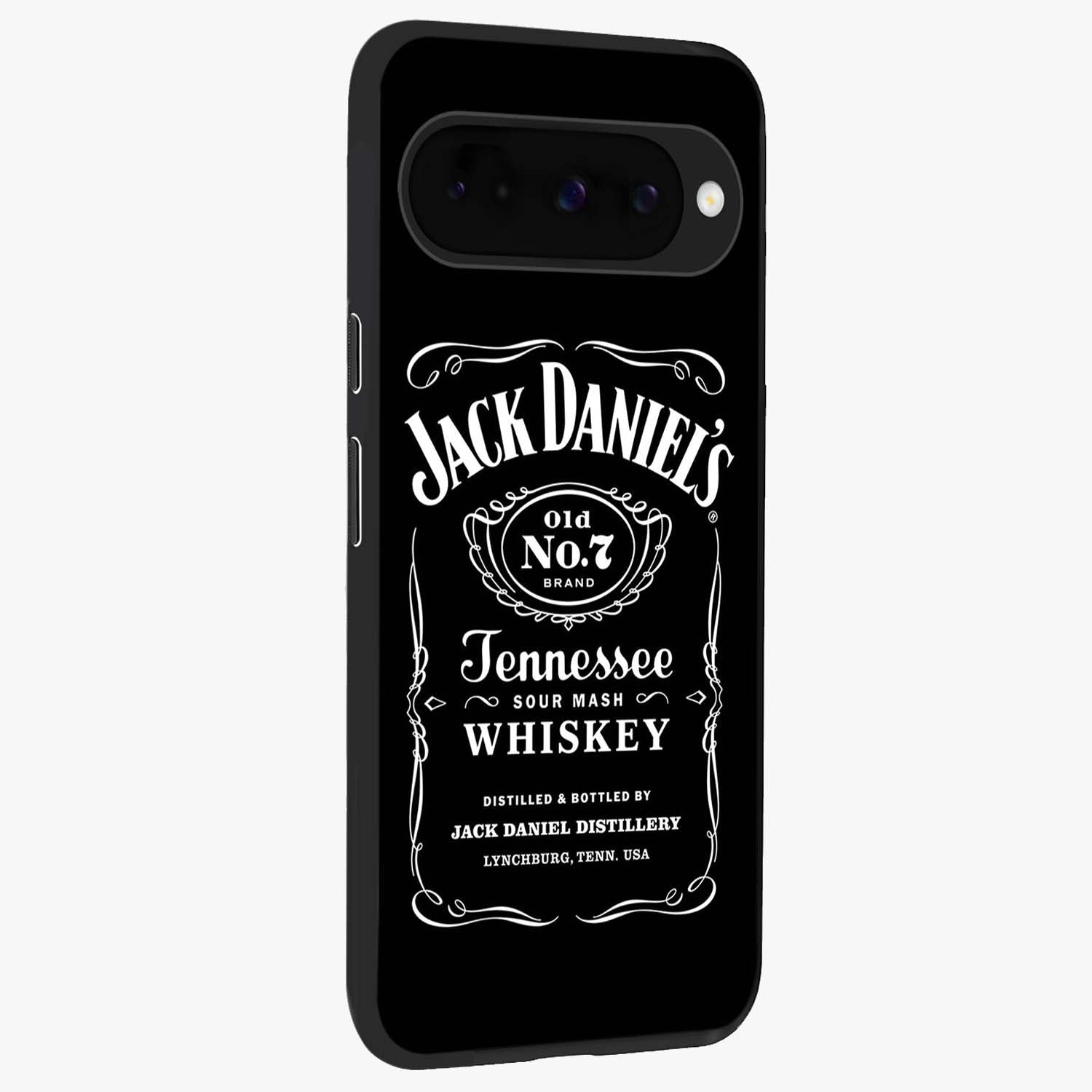 Vintage Whiskey Heritage Glass Case upright view showcasing stylish vintage whiskey artwork with timeless bar culture theme.