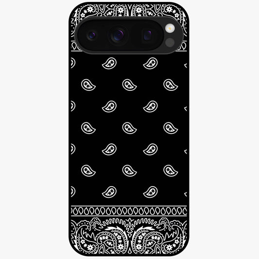 Retro Rebel Threads Glass Case showing flat back view with vintage street style artwork and glossy glass finish.