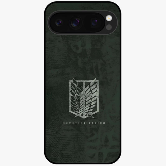 Wings Of Freedom Glass Case showing flat back view with symbolic wings artwork and glossy glass finish.