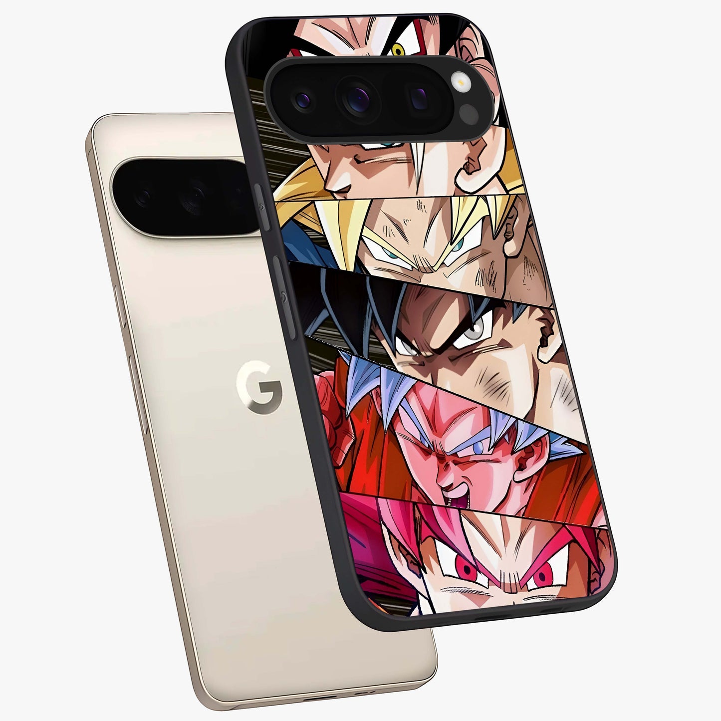 Anime Character Glass Case displayed in angled mockup highlighting colorful anime character illustration.
