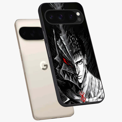 Berserker Blood Oath Glass Case displayed in angled mockup highlighting dark fantasy graphic design and powerful theme.