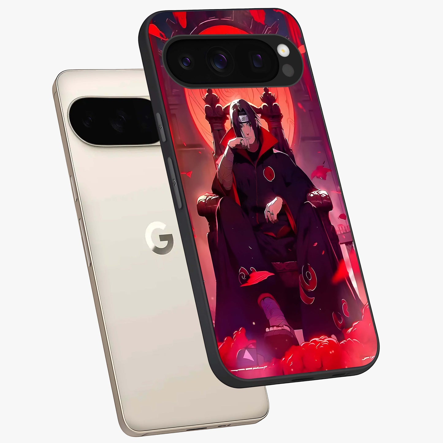 Blood Moon Sovereign Glass Case displayed in angled mockup highlighting dark celestial moon design and dramatic theme.