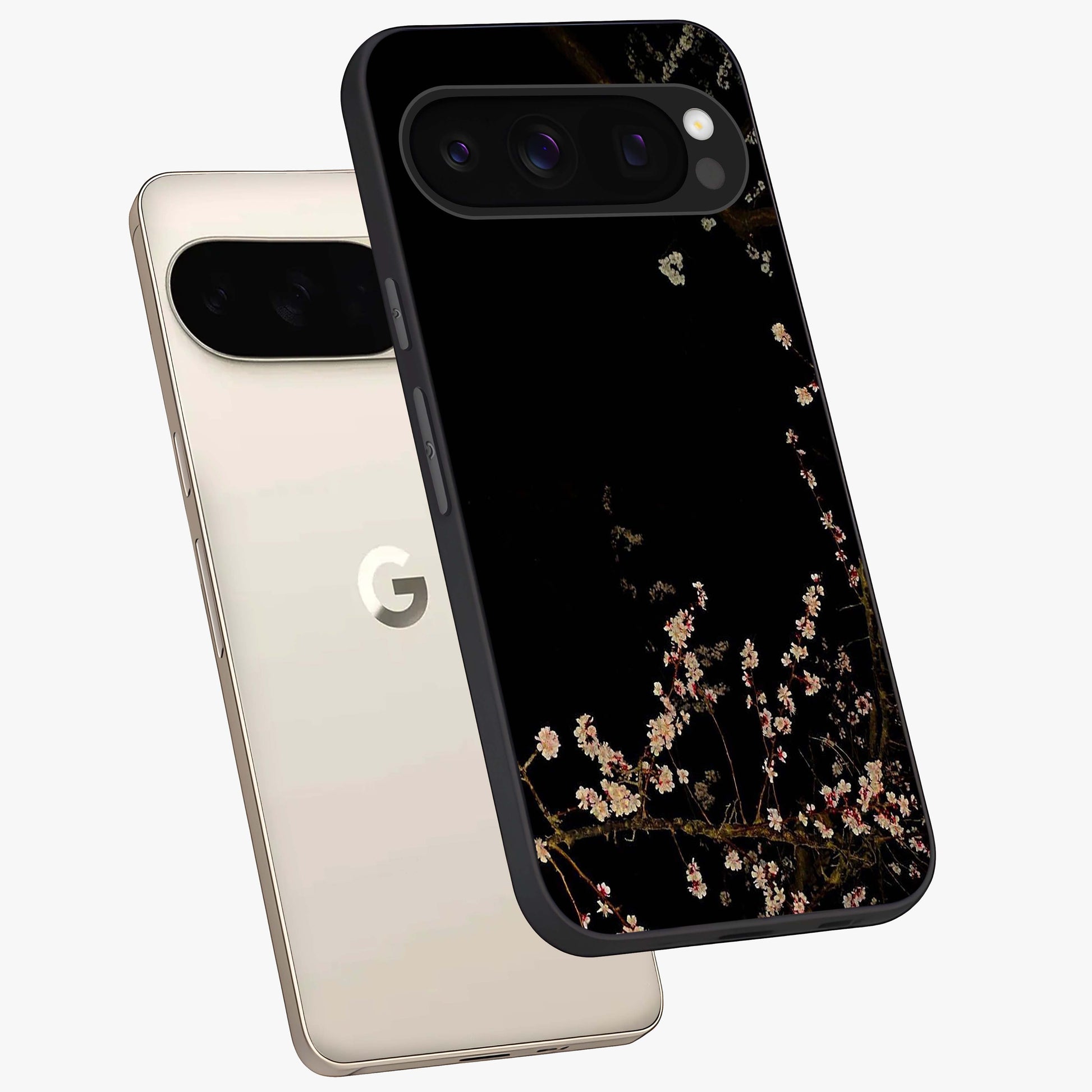 Petal Moon Light With Custom Name Glass Case displayed in angled mockup highlighting delicate petal design with custom name feature.