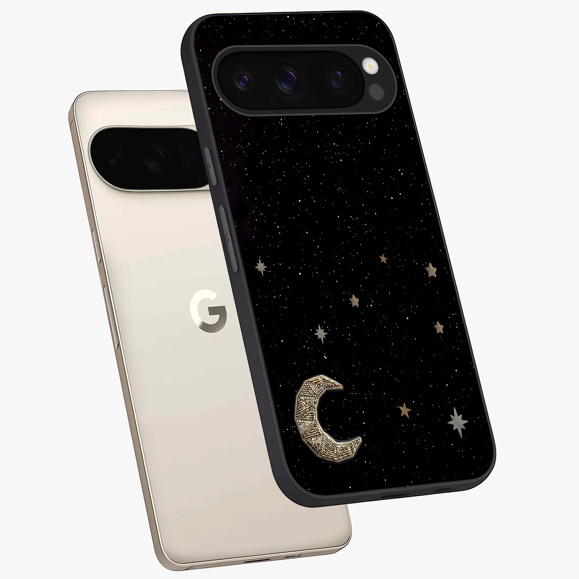 Twilight Sakura Serenade Glass Case displayed in angled mockup highlighting delicate sakura flower design with dreamy aesthetic.
