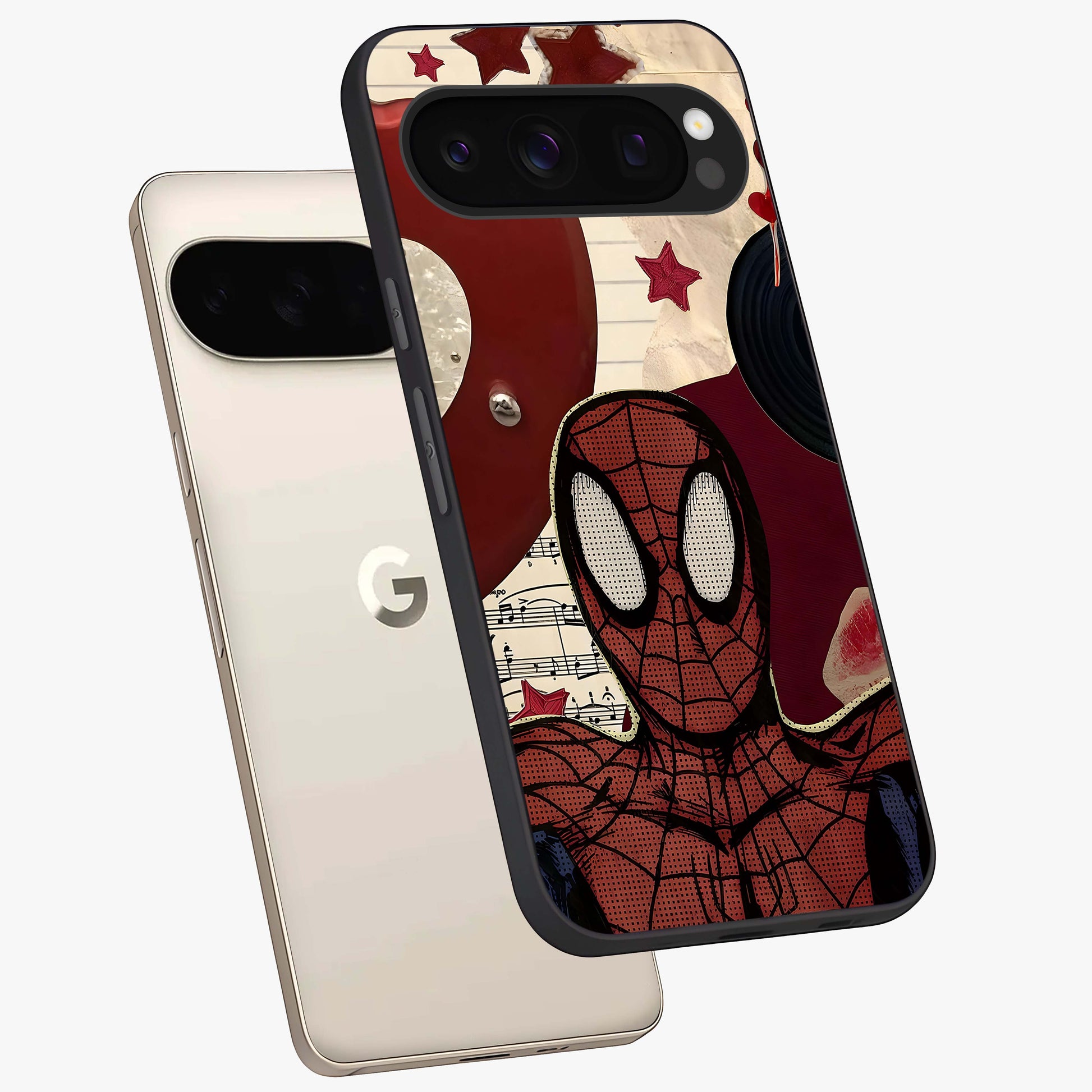 Wanderlust Journal Glass Case displayed in angled mockup highlighting adventure themed design with aesthetic travel vibe.
