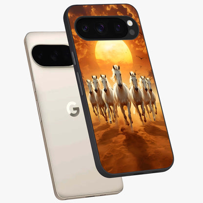 White Aesthetic Bow Glass Case displayed in angled mockup highlighting clean bow design with soft aesthetic style.