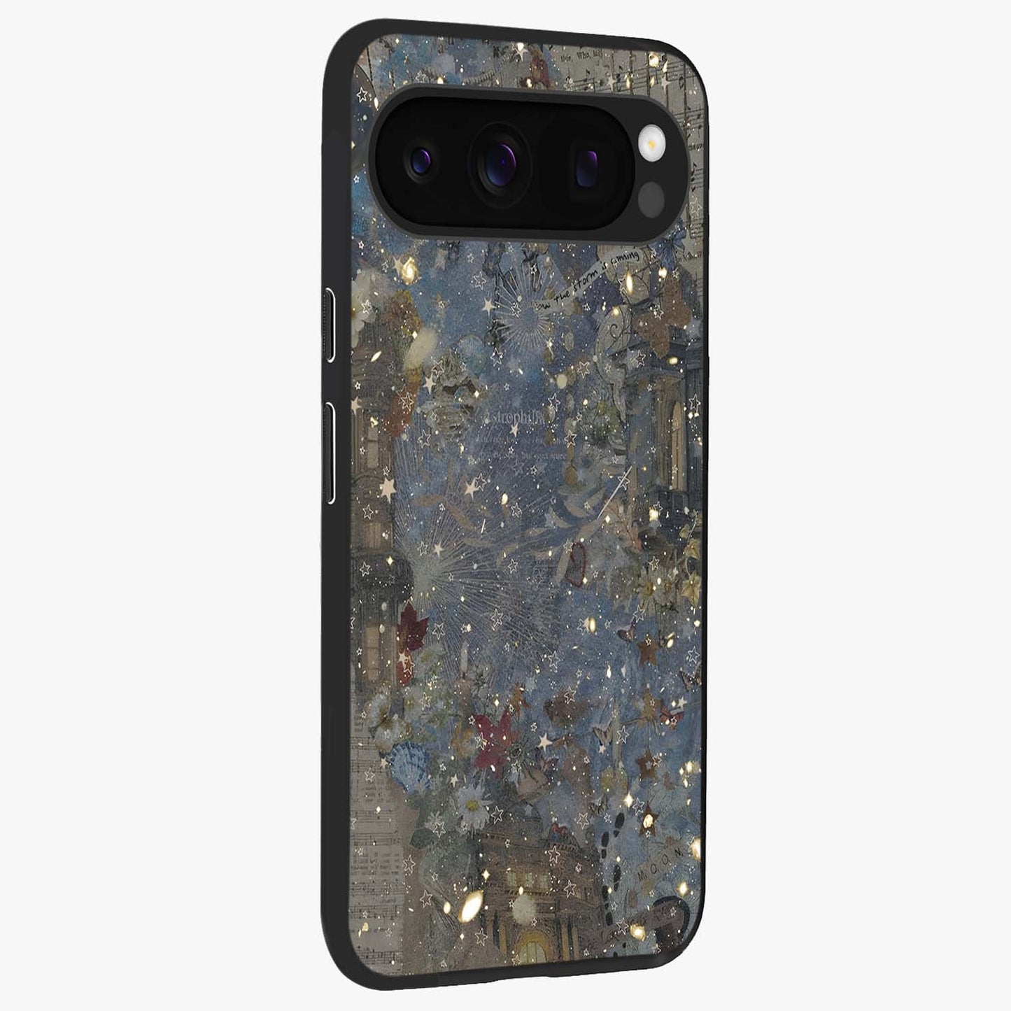 Aesthetic Astrolophia Glass Case upright view showcasing soft aesthetic theme with stylish modern look.