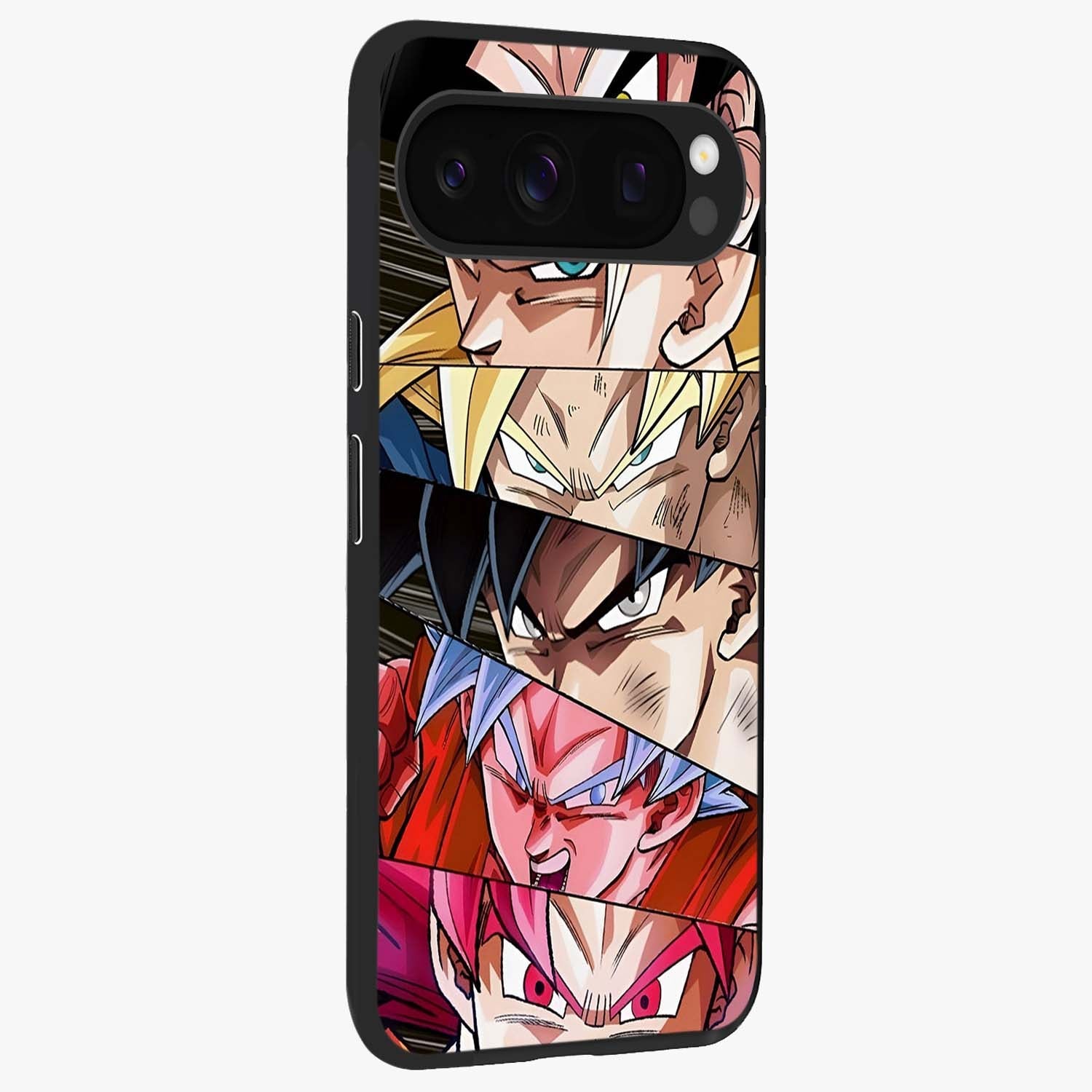 Anime Character Glass Case upright view showcasing expressive anime artwork with bold graphic style.