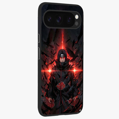 Focused Blade Discipline Glass Case upright view showcasing strong typography statement with sleek motivational theme.