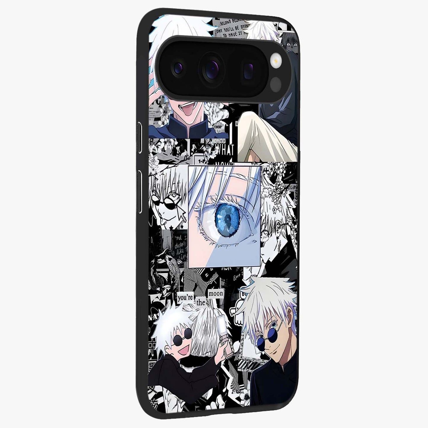 Infinity Sorcerer Chaos Glass Case upright view showcasing dramatic sorcerer artwork with chaotic mystical theme.