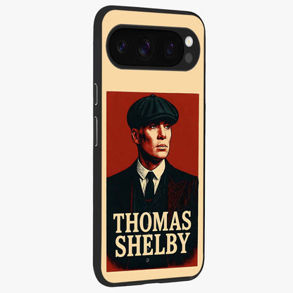 Vintage Mafia Authority Glass Case upright view showcasing dramatic vintage artwork with iconic authority theme.