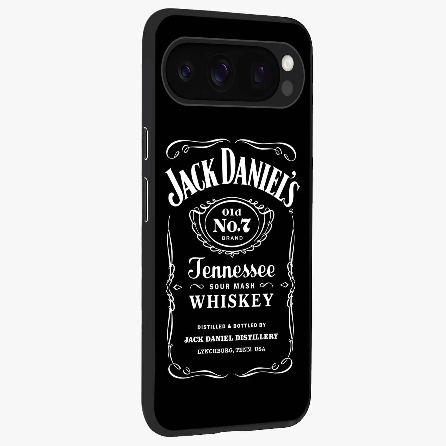 Vintage Whiskey Heritage Glass Case upright view showcasing stylish vintage whiskey artwork with timeless bar culture theme.