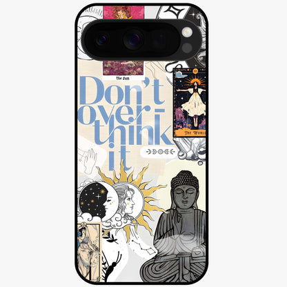 Ethereal Thoughts Glass Case showing flat back view with dreamy artistic artwork and glossy glass finish.