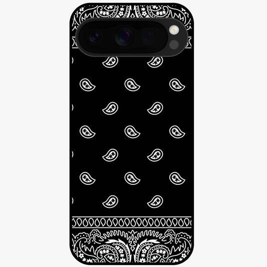 Retro Rebel Threads Glass Case showing flat back view with vintage street style artwork and glossy glass finish.