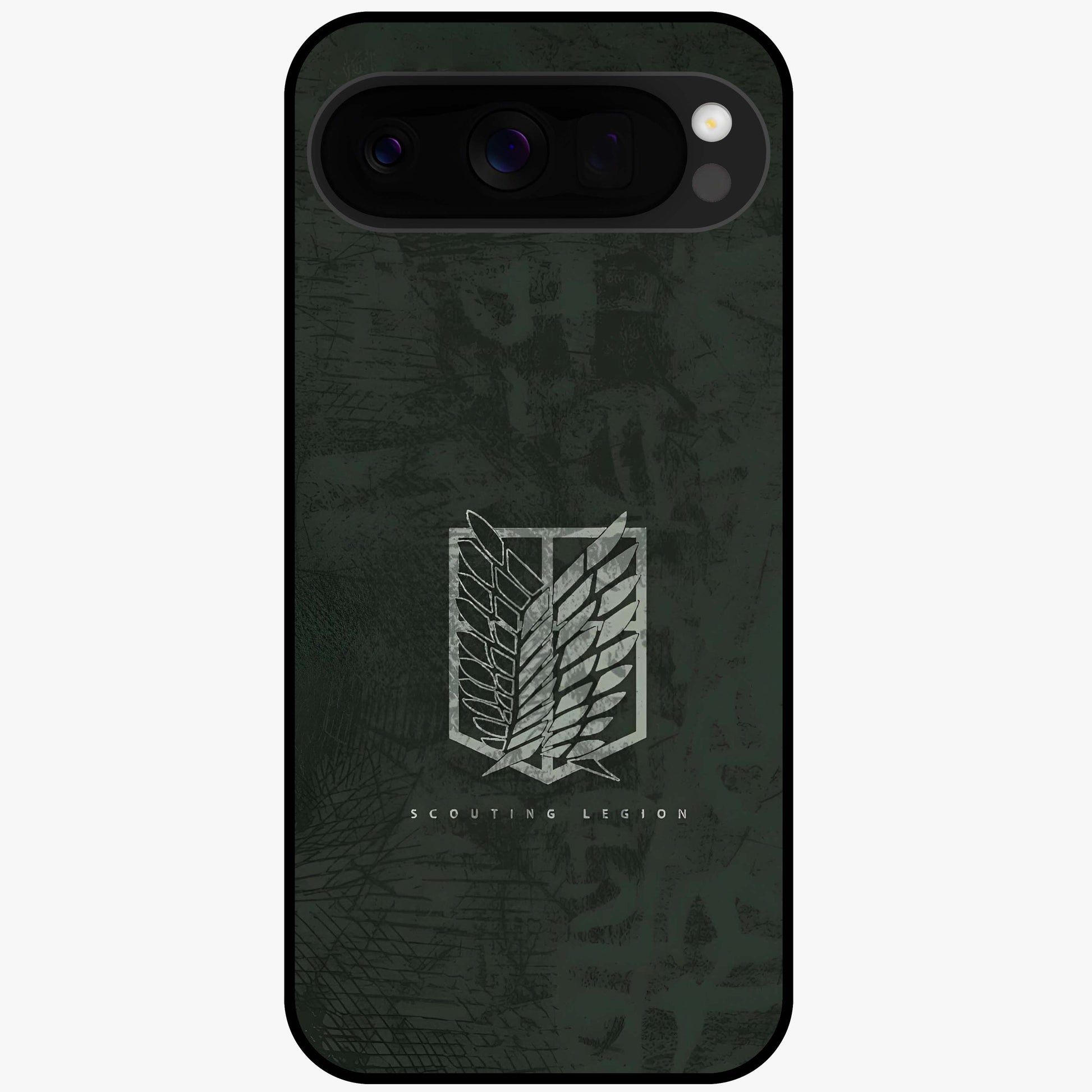 Wings Of Freedom Glass Case showing flat back view with symbolic wings artwork and glossy glass finish.