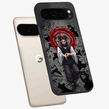 Cursed Ritual Ascension Glass Case displayed in angled mockup highlighting mystical ritual illustration with supernatural aesthetic.