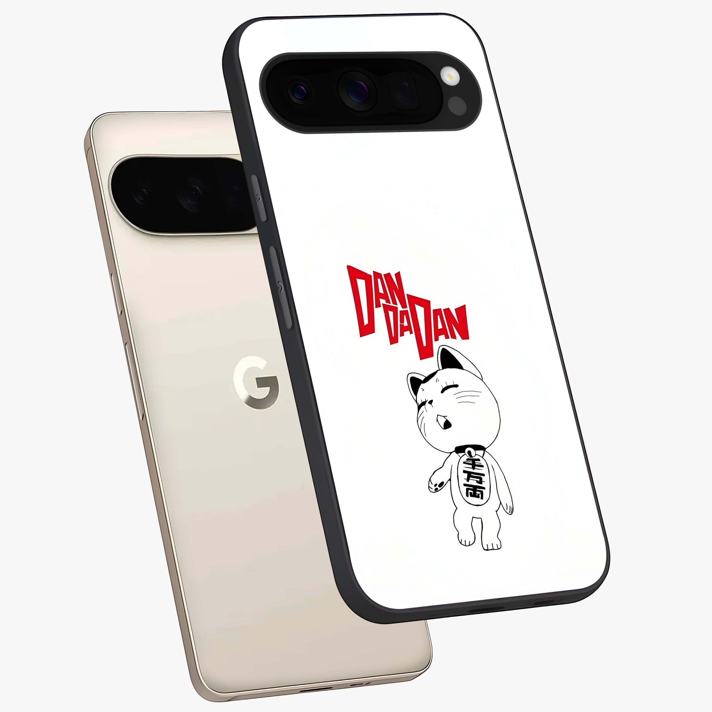 Playful Spirit Charm Glass Case displayed in angled mockup highlighting lively decorative design with playful aesthetic style.