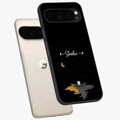 Silent Night Row Glass Case displayed in angled mockup highlighting peaceful evening design with dreamy night aesthetic.