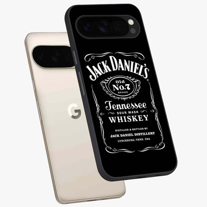 Vintage Whiskey Heritage Glass Case displayed in angled mockup highlighting retro beverage themed design with heritage aesthetic.
