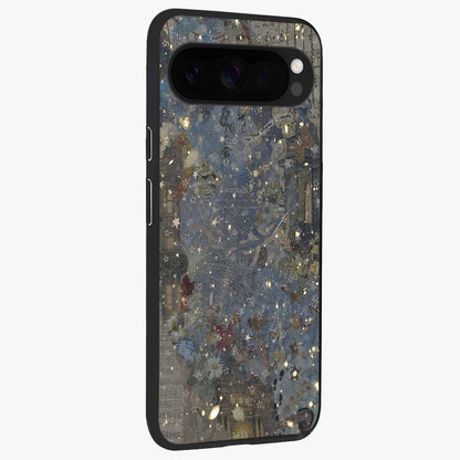 Aesthetic Astrolophia Glass Case upright view showcasing soft aesthetic theme with stylish modern look.