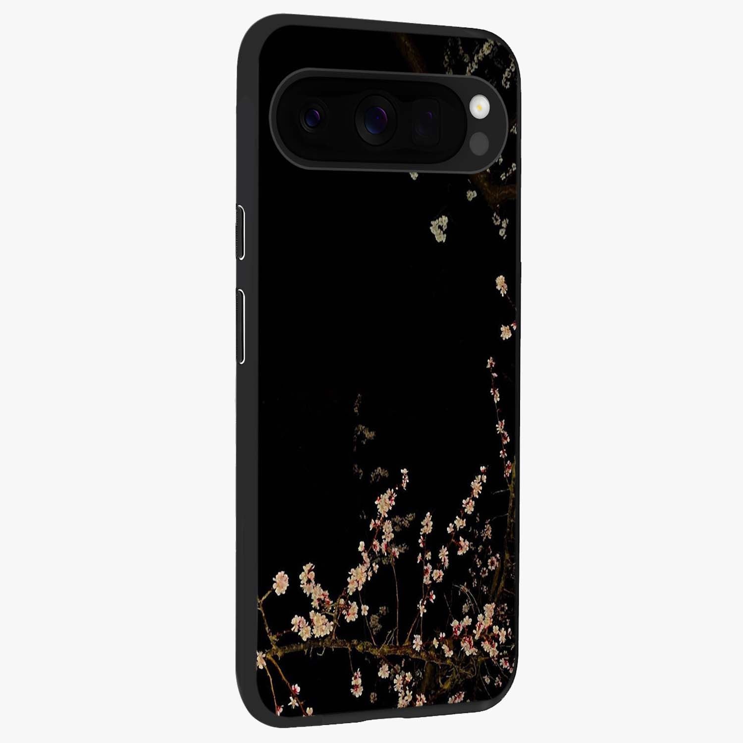Petal Moon Light With Custom Name Glass Case upright view showcasing elegant floral moon artwork with personalized aesthetic.