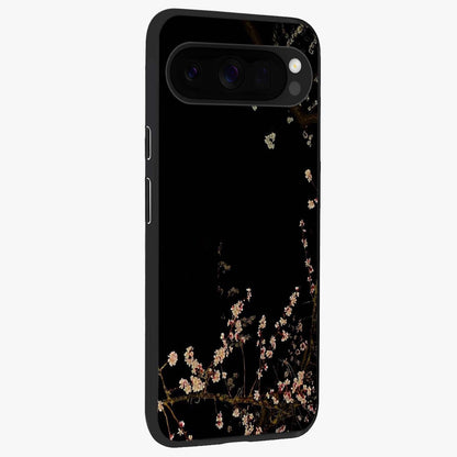 Petal Moon Light With Custom Name Glass Case upright view showcasing elegant floral moon artwork with personalized aesthetic.