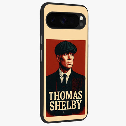 Vintage Mafia Authority Glass Case upright view showcasing dramatic vintage artwork with iconic authority theme.