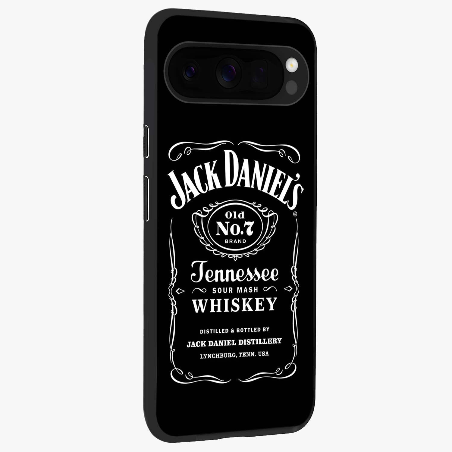 Vintage Whiskey Heritage Glass Case upright view showcasing stylish vintage whiskey artwork with timeless bar culture theme.