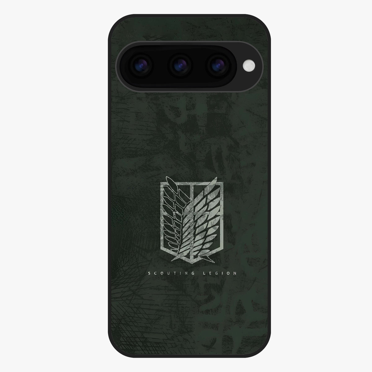 Wings Of Freedom Glass Case showing flat back view with symbolic wings artwork and glossy glass finish.