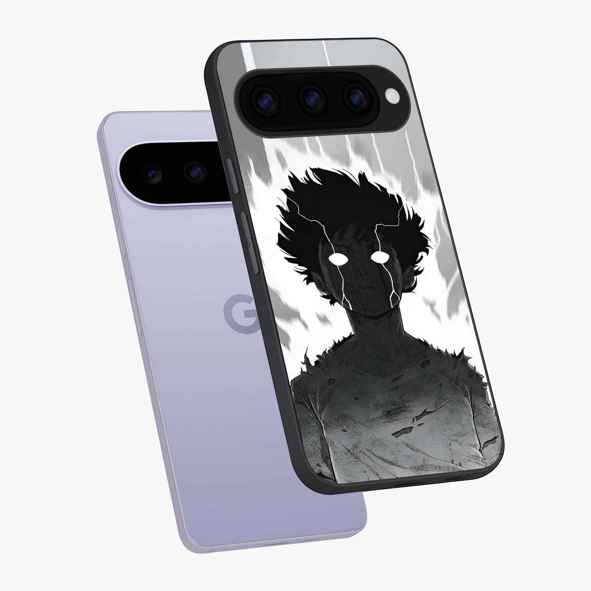 Awakened Inner Rage Glass Case displayed in angled mockup highlighting powerful graphic design and bold artistic theme.