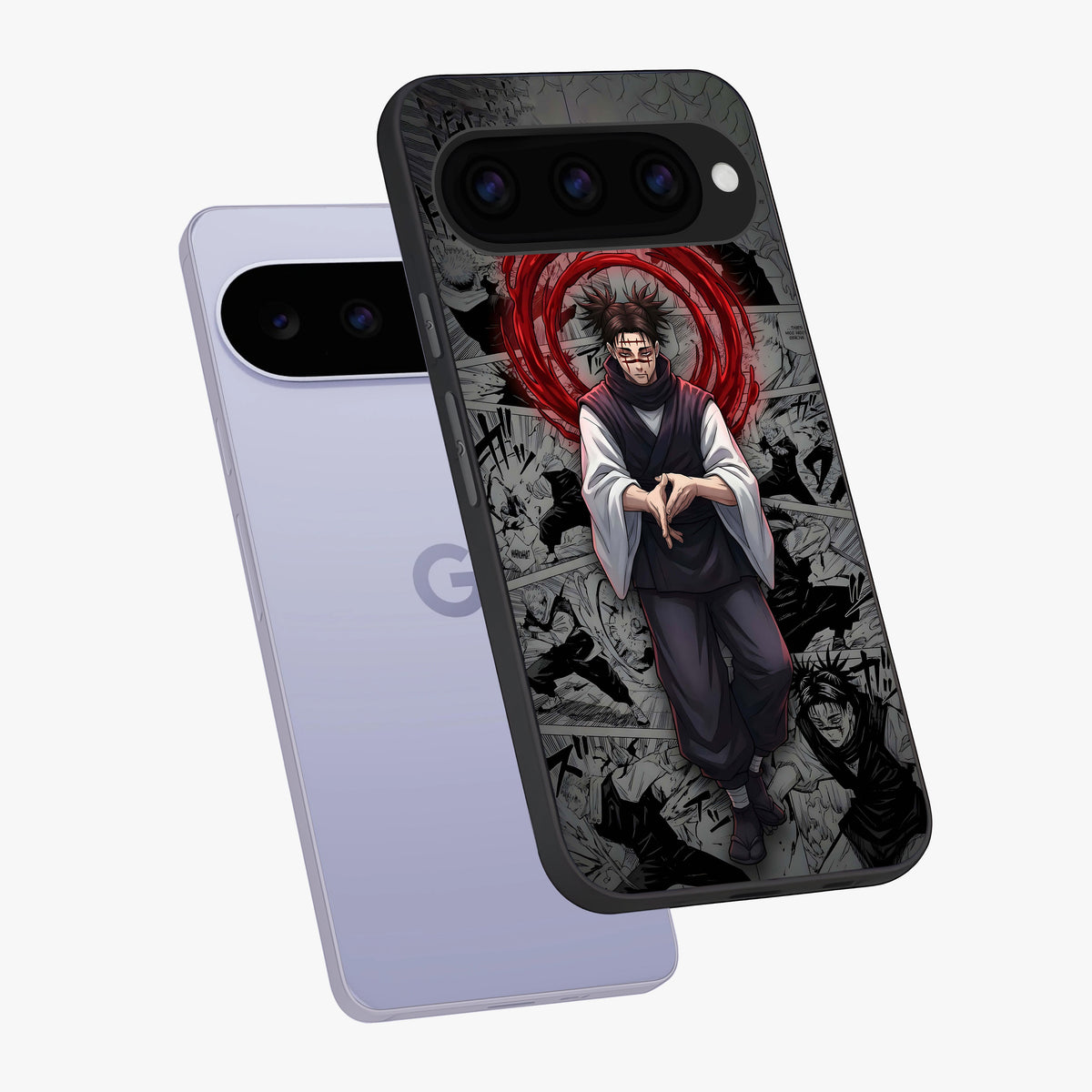 Cursed Ritual Ascension Glass Case displayed in angled mockup highlighting mystical ritual illustration with supernatural aesthetic.