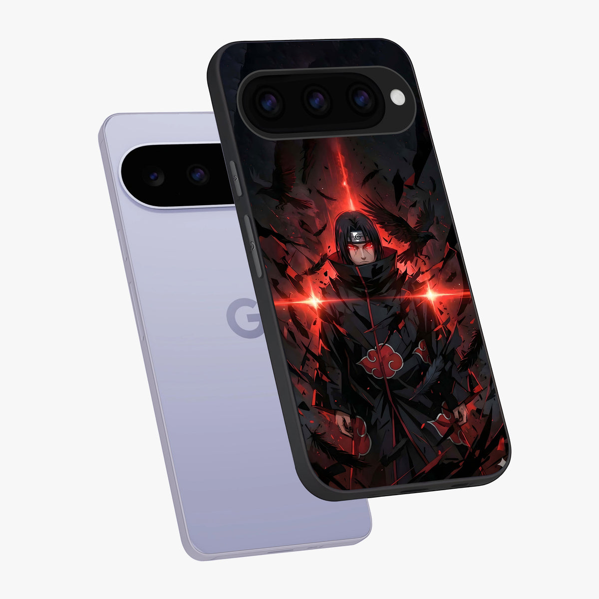 Focused Blade Discipline Glass Case displayed in angled mockup highlighting clean minimal text artwork with modern aesthetic style.
