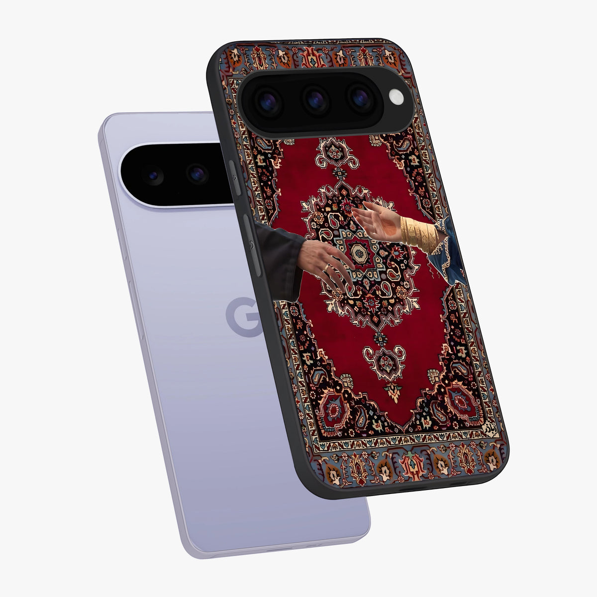 Royal Touch Reach Glass Case displayed in angled mockup highlighting sophisticated design with refined luxury aesthetic.