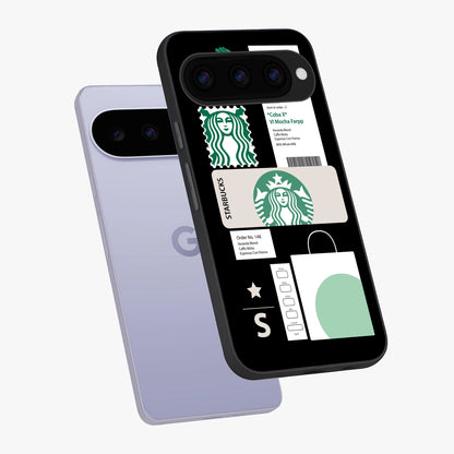 Starbucks Mocha Glass Case displayed in angled mockup highlighting stylish mocha themed design with cozy café aesthetic.