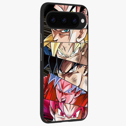 Anime Character Glass Case upright view showcasing expressive anime artwork with bold graphic style.