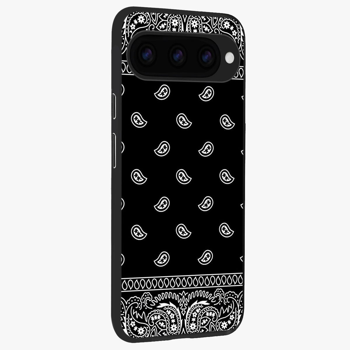 Retro Rebel Threads Glass Case upright view showcasing stylish vintage artwork with bold retro theme.