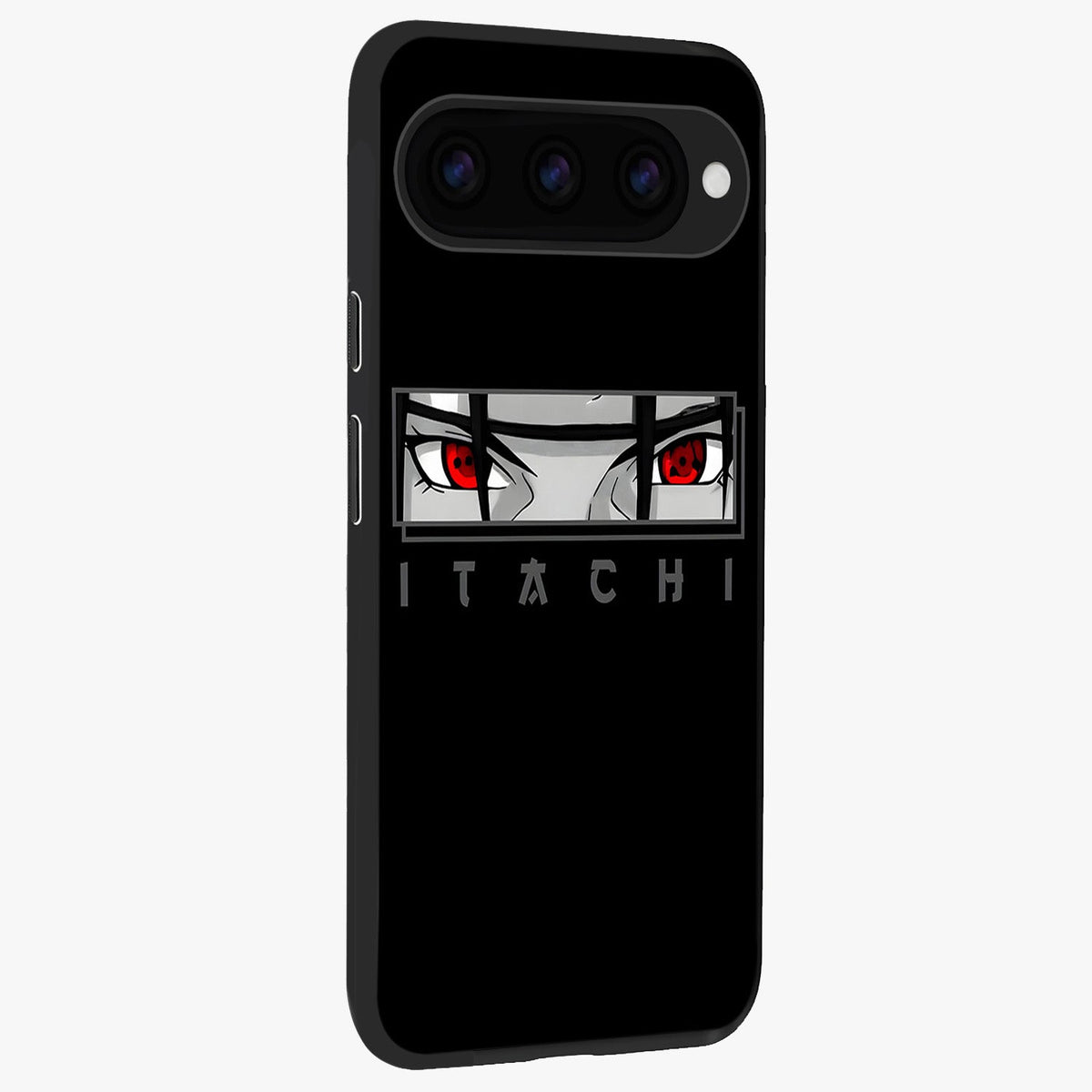 Scarlet Gaze Dominance Glass Case upright view showcasing powerful dramatic artwork with dominant artistic theme.