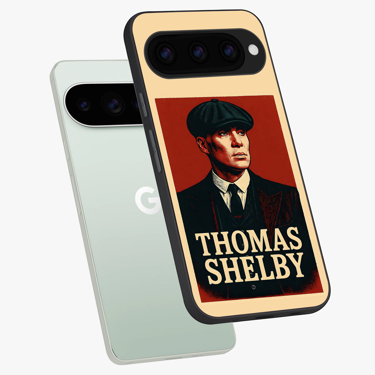 Vintage Mafia Authority Glass Case displayed in angled mockup highlighting powerful retro design with classic gangster aesthetic.