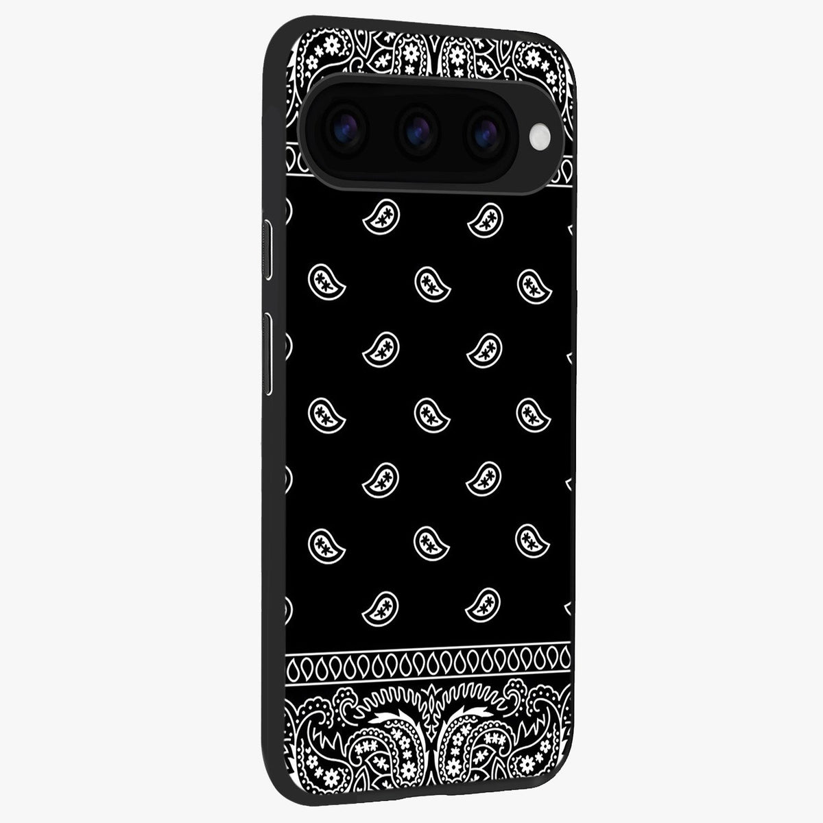 Retro Rebel Threads Glass Case upright view showcasing stylish vintage artwork with bold retro theme.