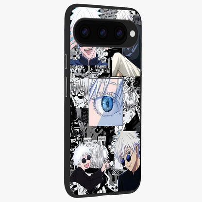 Infinity Sorcerer Chaos Glass Case upright view showcasing dramatic sorcerer artwork with chaotic mystical theme.