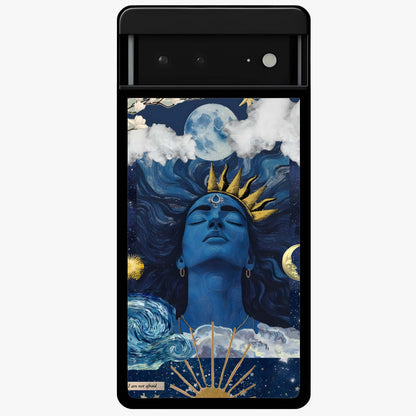 Aesthetic Lord Shiva Glass Case showing flat back view with divine Shiva artwork and glossy glass finish.