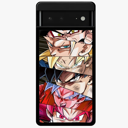 Anime Character Glass Case showing flat back view with vibrant anime artwork and glossy glass finish.