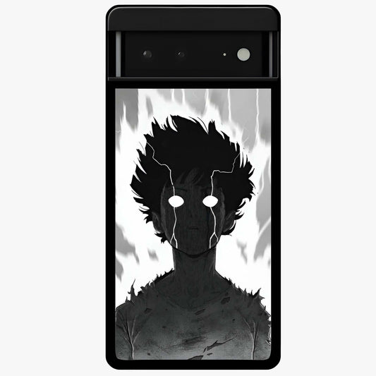 Awakened Inner Rage Glass Case showing flat back view with intense artistic artwork and glossy glass finish.