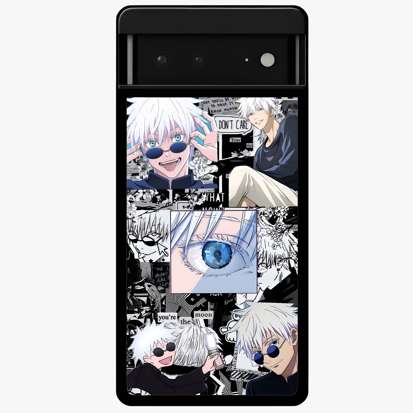 Infinity Sorcerer Chaos Glass Case showing flat back view with mystical sorcerer themed artwork and glossy glass finish.